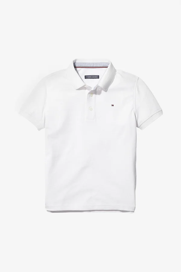 Tommy Hilfiger Kids - Polo Shirt - White, Boy, 7 yrs