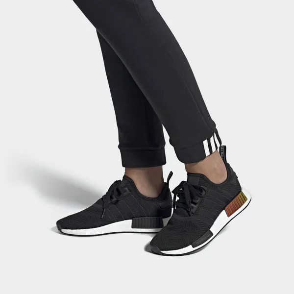 Adidas NMD_R1 Shoes - Women's - Core Black, Orchid Tint - 8.5
