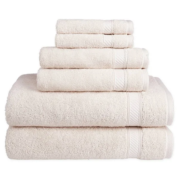 Nestwell Hygro Cotton Solid 6-Piece Towel Set in Seashell