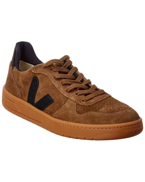 Veja V-10 Suede Sneaker, 40, Brown