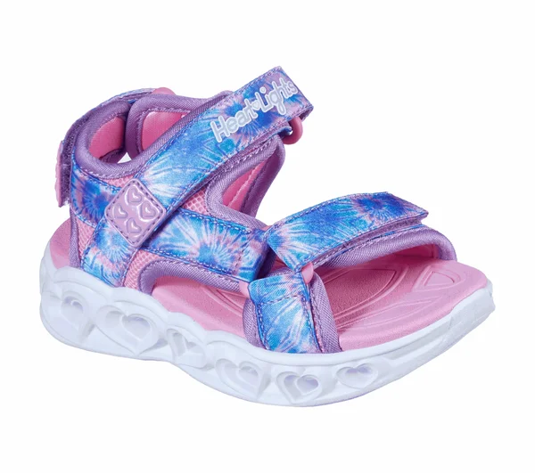 Skechers Infant Girls& S Lights Heart Lights Color Groove Sandal