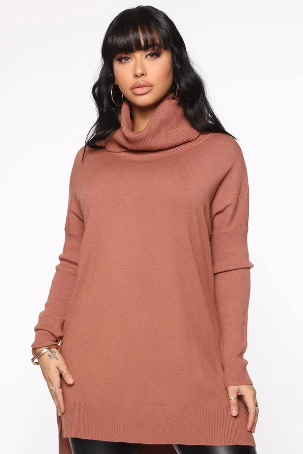 Womens Meeting The in Laws Sweater in Rust Size Medium/Large by Fashion Nova