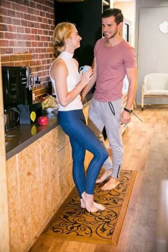 Amcomfy Kitchen Anti Fatigue Mat Comfort Floor Mats 24 by 70 inch, Antique Series