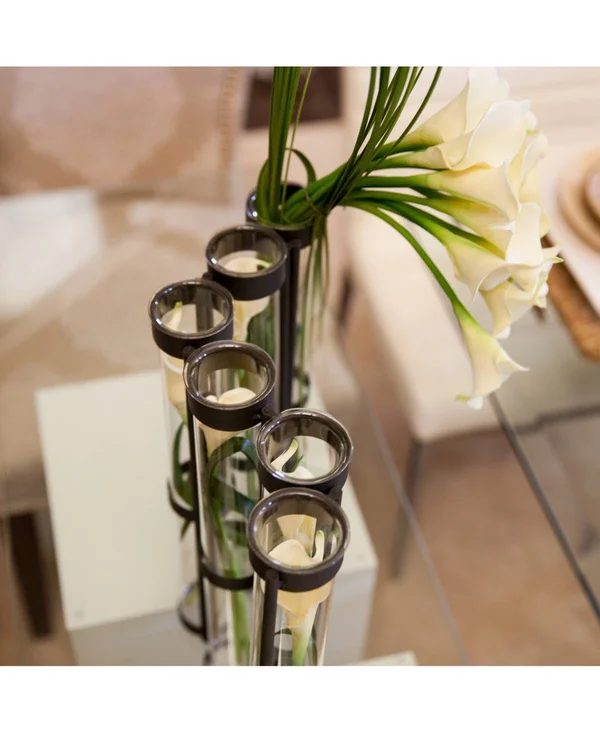 Danya B Tall Six Tube Hinged Vase
