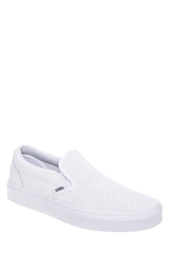 Vans Perf Leather Slip-On (White)