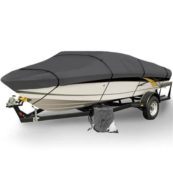 North East Harbor Gray Heavy Duty Waterproof Mooring Boat Cover Fits Length 14& 15& 16& Superior Trailerable Boat Covers 600 Den