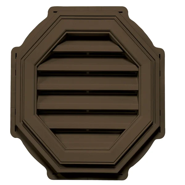 Mid America Octagon Vinyl Gable Vents - 18 inch - 397 Hickory by BuyMBS.com