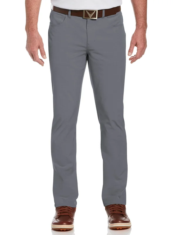 Callaway Men's EverPlay 5-Pocket Pant - DK Grey Htr Gray, Size 38 Inseam 32, Cotton/Polyester/Elastane