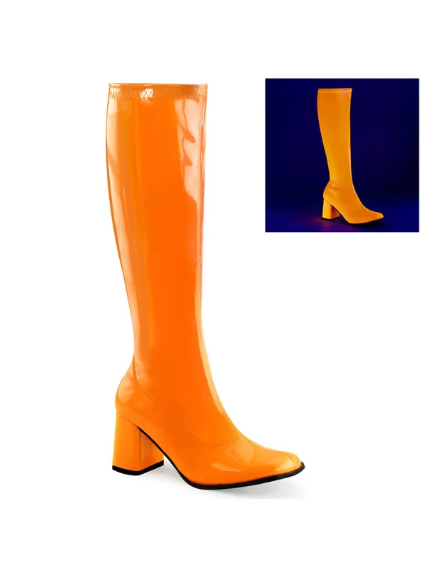 Funtasma - GOGO-300UV 10, Neon Orange Str Patent