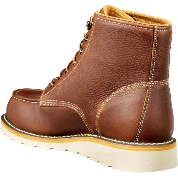 Carhartt Men's 6 inch Waterproof Wedge Steel Toe Work Boot, Tan, 9