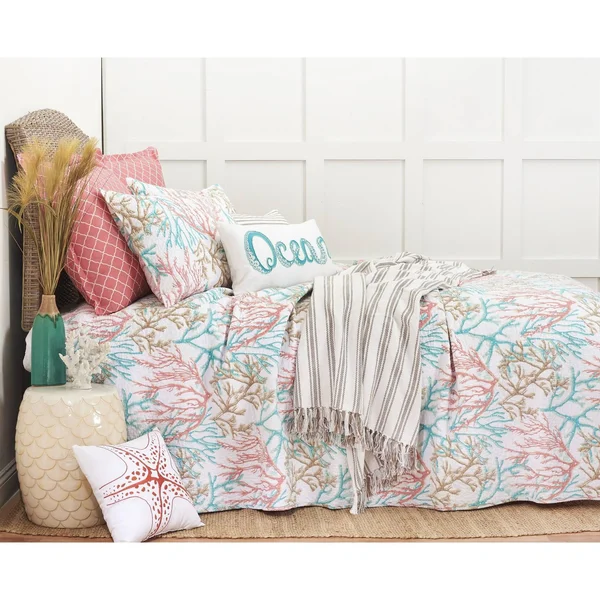Oceanaire Seafoam King Quilt Set