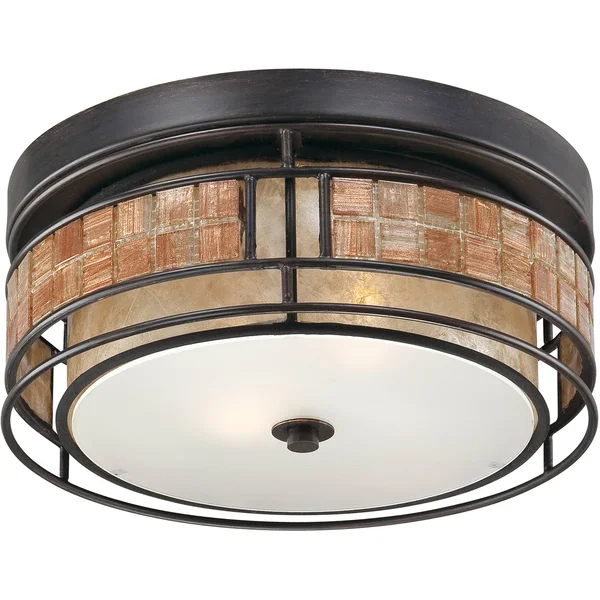 Quoizel MCLG1612RC Laguna Flush Mount Light, Renaissance Copper