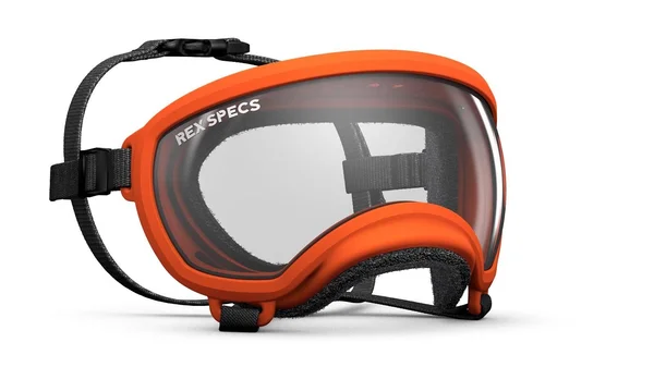 Rex Specs Dog Goggles - Hot Granny Smith - X-Small - 1 Clear & 1 Red Mirror Lens