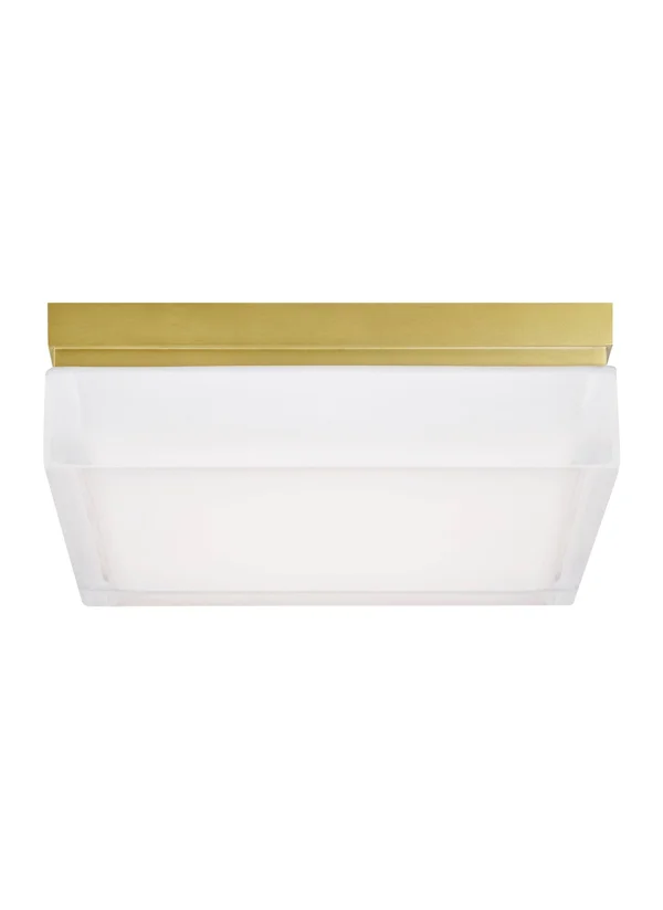 Tech Lighting - 700BXLR - Two Light Flush Mount - Boxie - Aged Brass