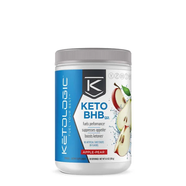 KetoLogic GoBHBGoBHB Powder - Keto BHB, Apple-Pear - 8.9 oz