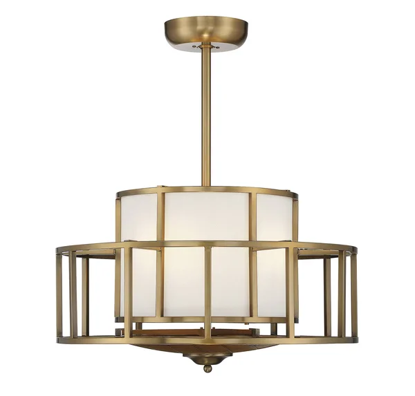 Savoy House-Oslo 4 Light Warm Brass Fan D Lier-30-FD-126-322