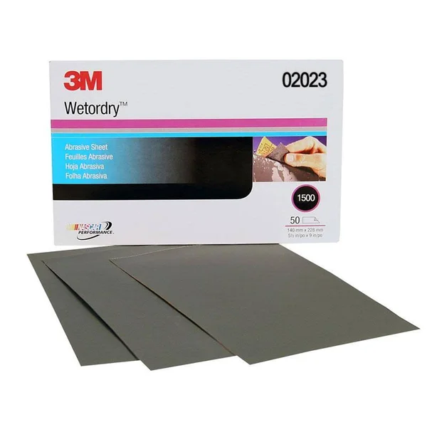 3M 02023 1500 Grit Wet or Dry Sandpaper