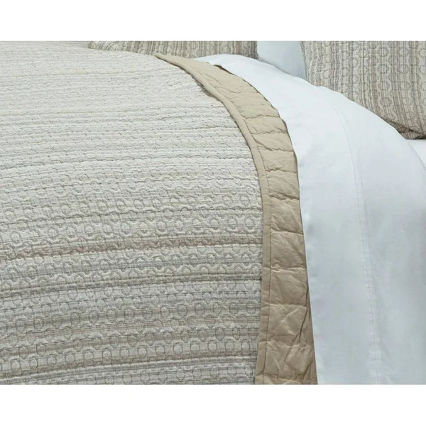Rizzy Home QLTBT4011IVBE1692 Quilt, Ivory, King