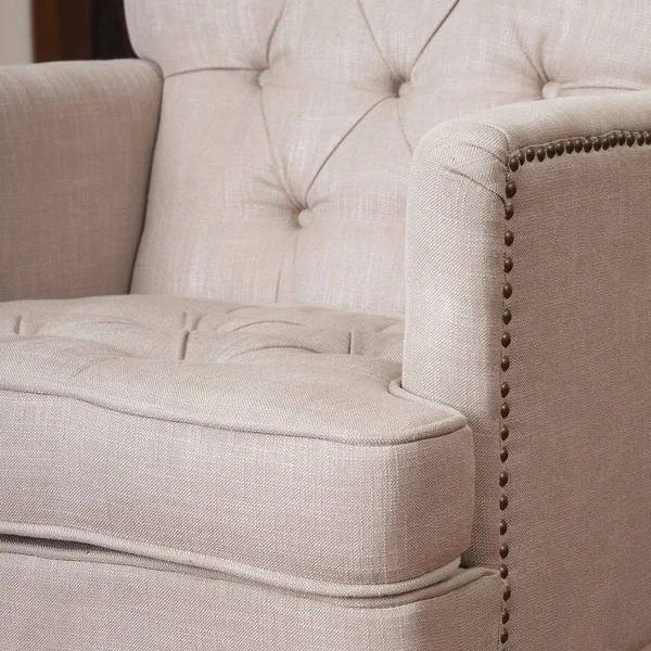 Christopher Knight Home Malone Beige Club Chair - Blue