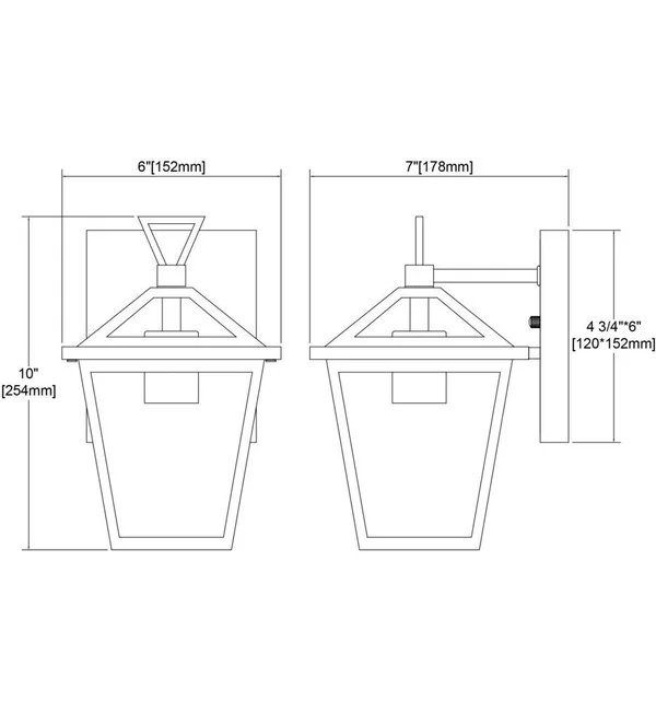 Elk Lighting 45470/1 Main Street - 1 Light Outdoor Wall Sconce in