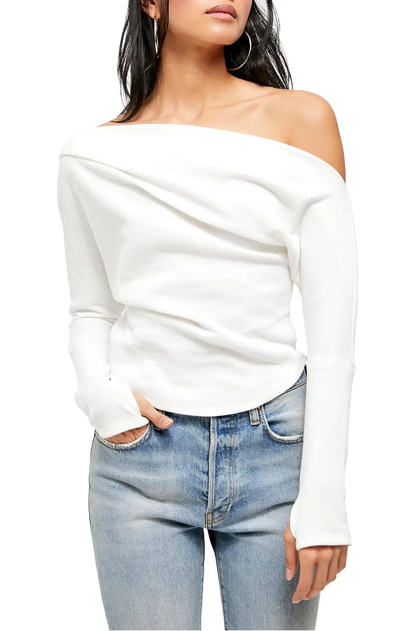 Free People Fuji Thermal Top - Ivory