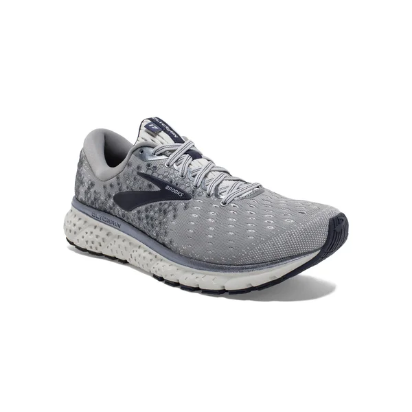 Men's Brooks Glycerin 17 Running Shoe - Size: 10.5, Grey/Navy/White