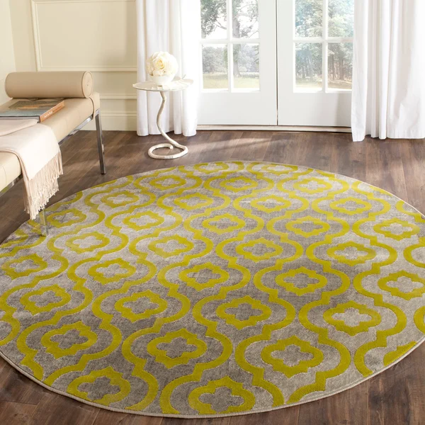 Safavieh Porcello PRL7734E 6&7x22 x 6&7x22 Square Grey, Ivory Area Rug