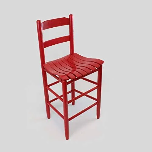 Dixie Seating Co. Beach Mountain 24 in. Slat Seat Counter Stool