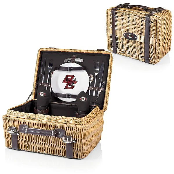 Boston College Eagles Black Champion Picnic Basket, 16 x 12 x 8