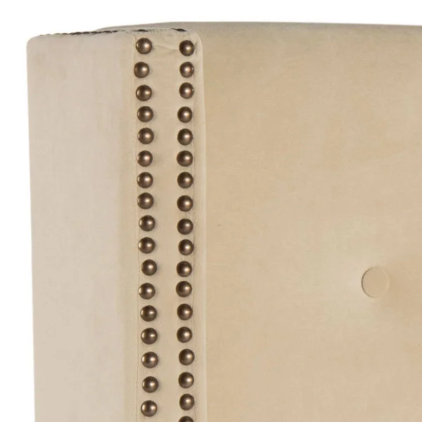 Safavieh Keegan Winged Tufted Headboard - Buckwheat Velvet - Twin
