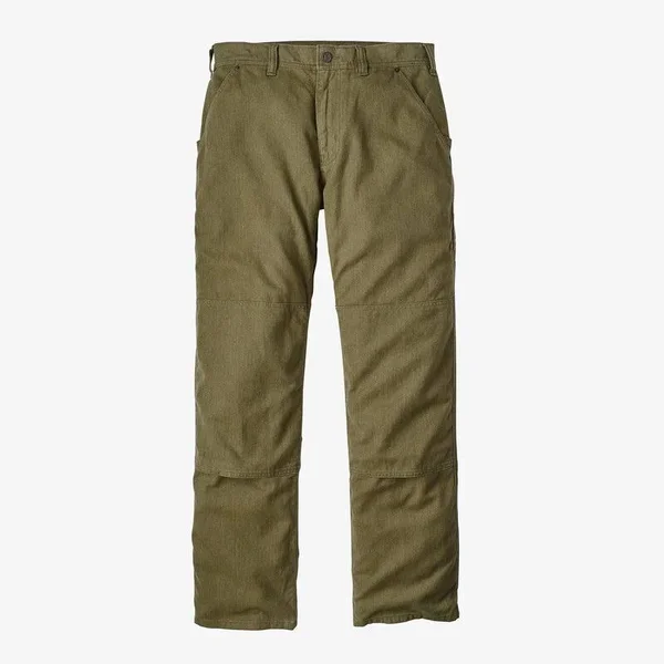 Patagonia Men's All Seasons Hemp Canvas Double Knee Pants - Long - Green - 55790 - 36