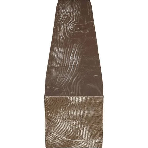 Ekena Millwork MANUSD06X08X72VM 6x22H x 8x22D x 72x22W Sandblasted Faux Wood Fireplace Mantel, Vintage Mahogany