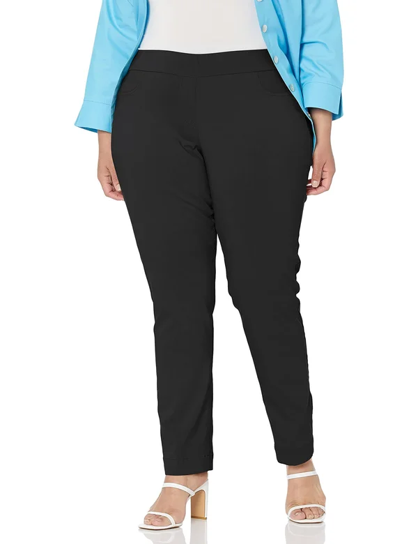 Pull on Narrow Leg Pant - Black 18, Black
