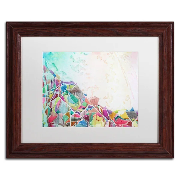 Trademark Art &Popocatepetl II& by Lauren Moss Framed Painting Print Size: 11x22 H x 14x22 W x 0.5x22 D, Matte Color: White