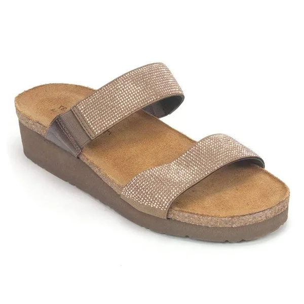 Women's Naot Bianca Slide Sandal - Size: 38, Beige