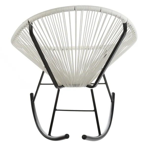 PoliVaz Acapulco Mayan Hammock Rocking Chair, White