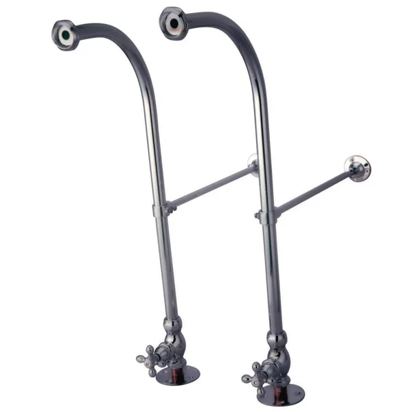 Kingston Brass CC451MX Vintage Rigid Freestanding Supplies with Stop Polished Chrome