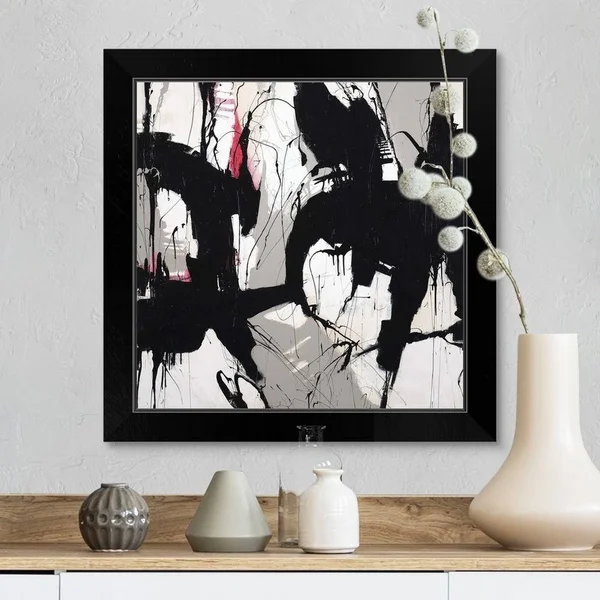 Urban Outburst Black Framed Print - Wood - Square - All Seasons - Rectangle - 1 Piece - 16 x 16 - Includes Hardware