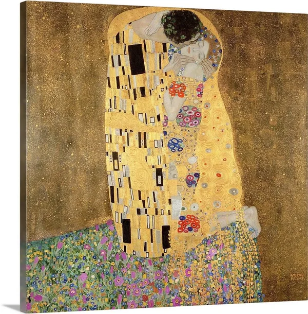 Great Big Canvas The Kiss Canvas Wall Art Print