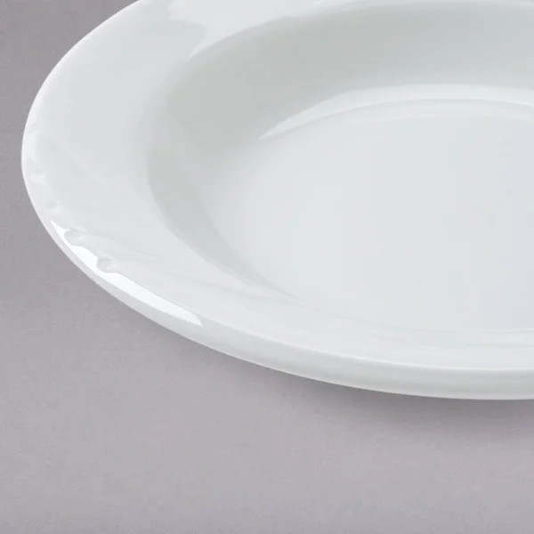 Tuxton YPD-084 Sonoma 9 oz. Bright White Embossed Rim China Soup Dish