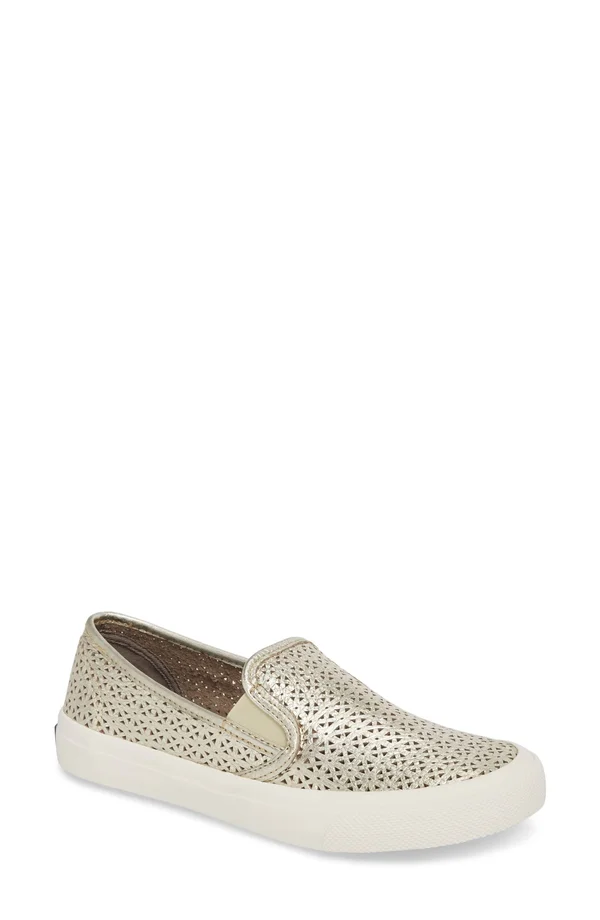 Sperry Top-Sider Women's Seaside Nautical Perforated Slip on