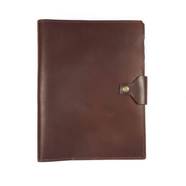 Executive Leather Padfolio, Notepad Folder - Burgundy