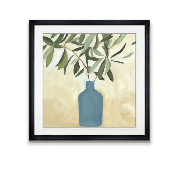 Greenery Still Life V -Framed Giclee Print - 22X22