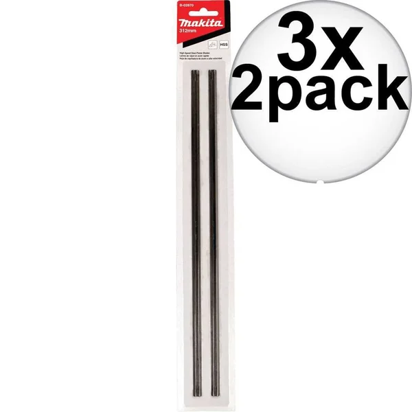 Makita B-02870-3 12-1/2x22 Reversible High Speed Steel Planer Blades 3X