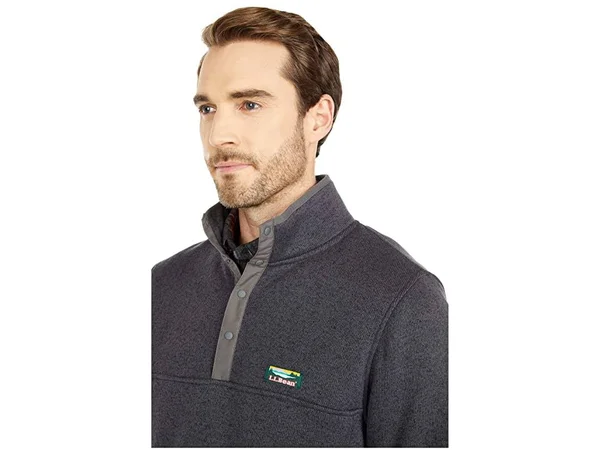 Men's L.L.Bean Sweater Fleece Pullover - Size Medium - Grey