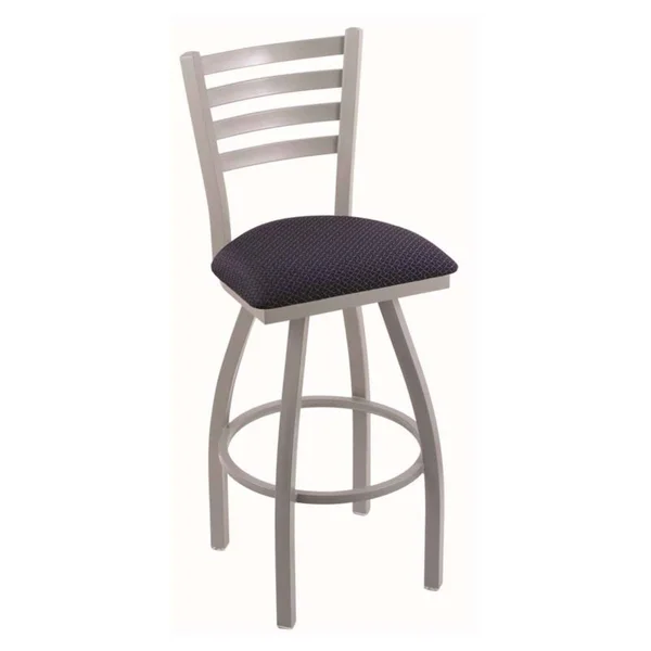 Holland Bar Stool Co. 410 Jackie 36x22 Bar Stool with Stainless Finish and Swivel SEAT, Axis Denim