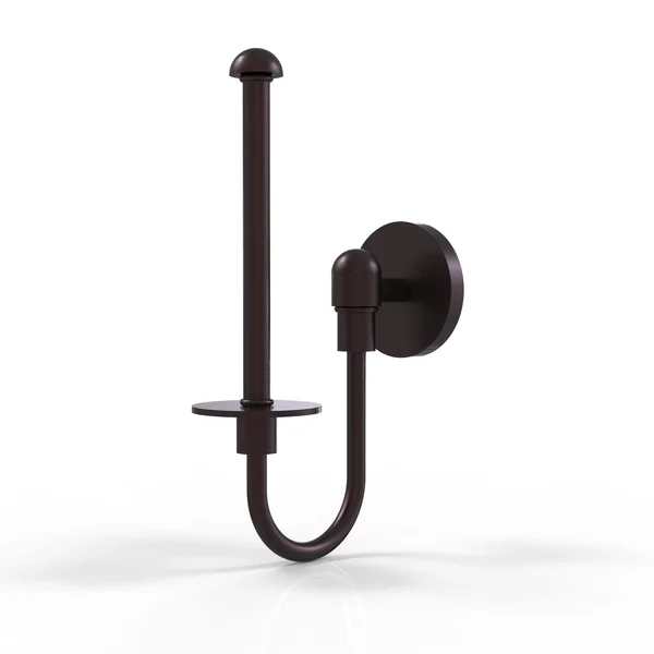 Allied Brass Tango Collection Upright Toilet Tissue Holder Matte White