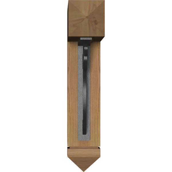 3 1/2 inchw x 18 inchd x 20 inchh Avery Arts & Crafts Ironcrest Smooth BRACKET - Western Red Cedar (1 1/2 inchw x 10 inchd x