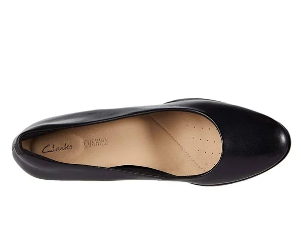 Clarks Women's Kaylin60 Pump, Size: 8, Black Leather