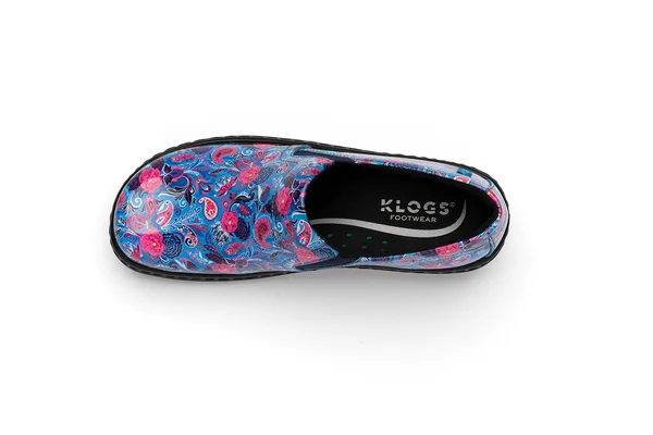 Klogs Women's Naples Clog Blooming Paisley Patent 9